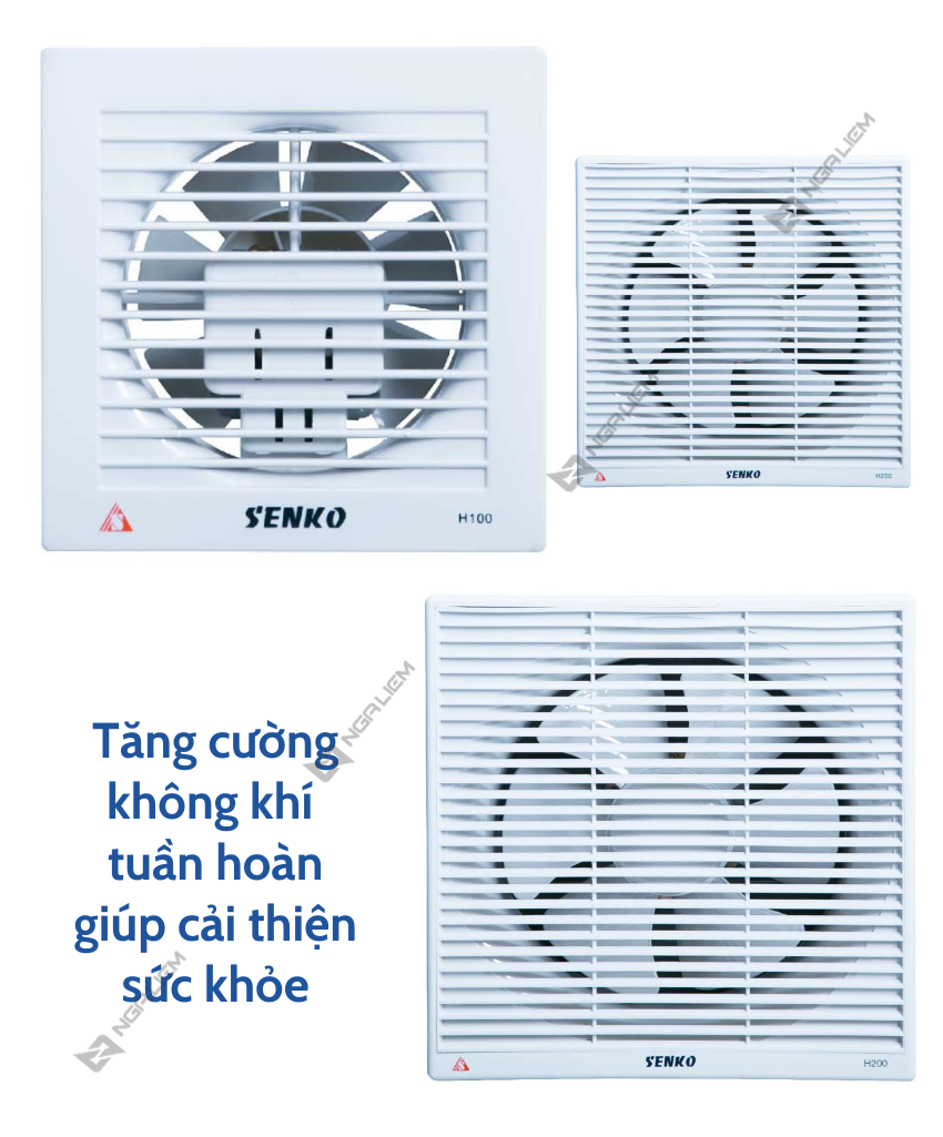 Quạt Hút Tường Thông Gió Senko (H150) [Hàng chính hãng]