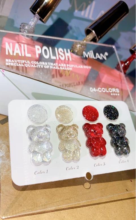 Sơn gel nhũ flash Milan chai 15ml lẻ màu