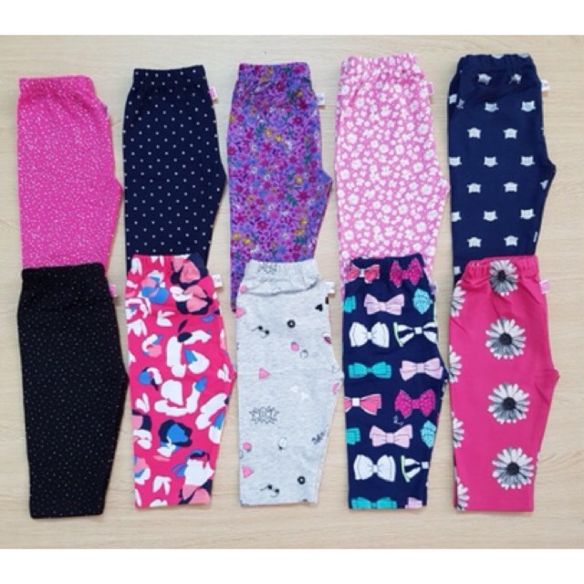 quần legging lửng ôm bé gái 10kg -25kg