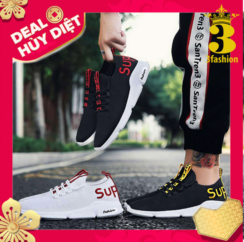 Giày Thể Thao Nam 3Fashion Shop Vải Cao Cấp Đế Cao Su Style Real - 3149 giá rẻ