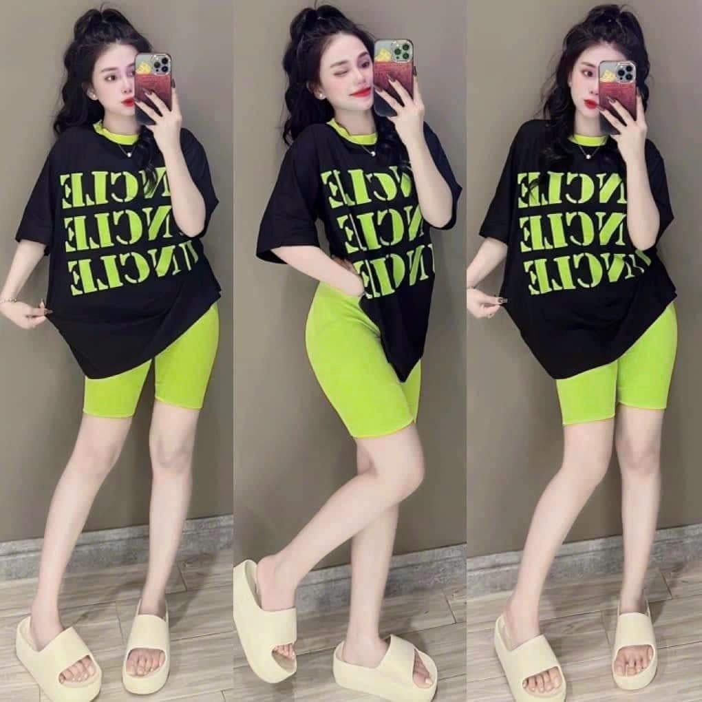 Đồ bộ thời trang mùa hè năng động cá tính