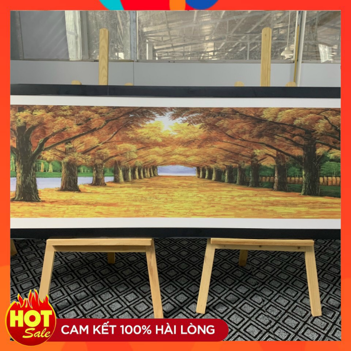 Ảnh gỗ lụa size 40x60 siêu đẹp treo tường