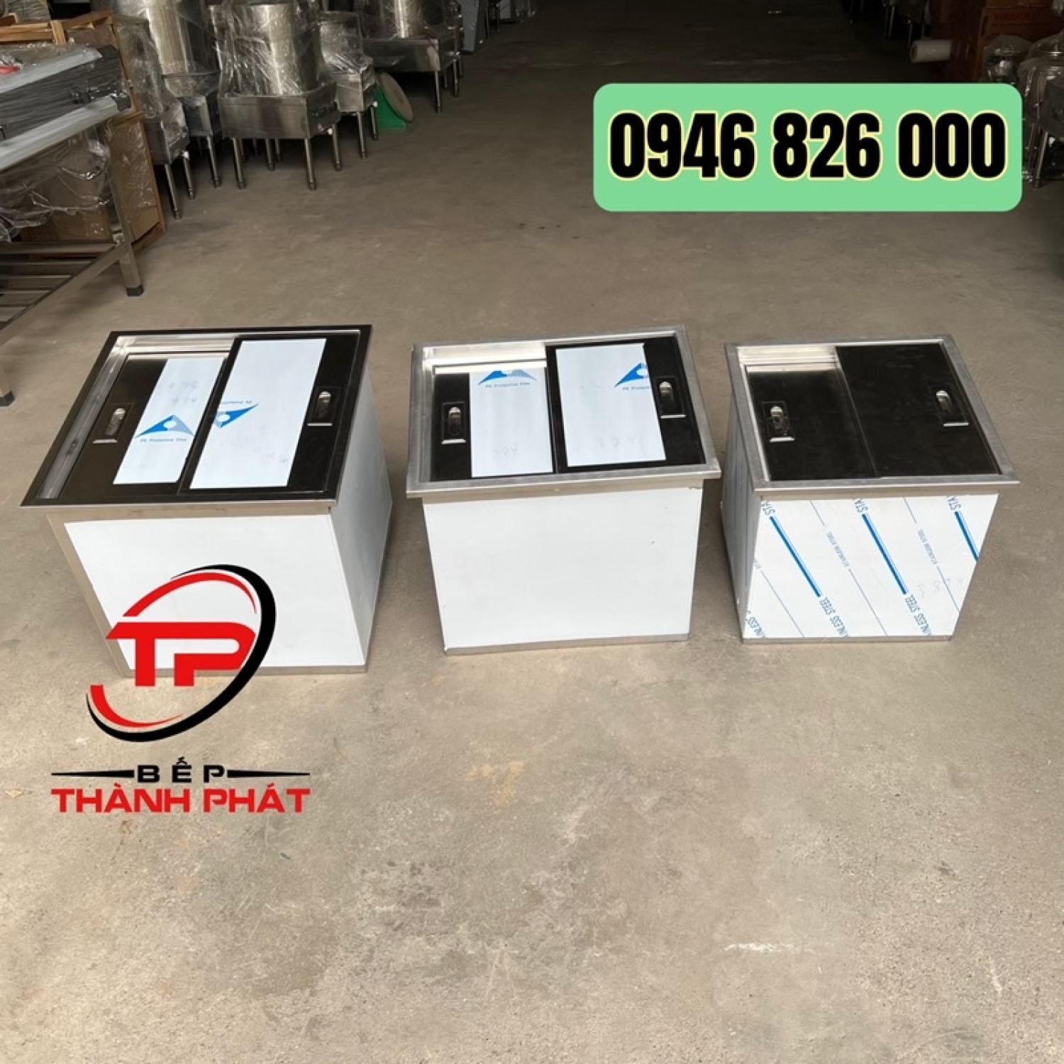 Thùng Đựng Đá Inox Âm Bàn Quầy
