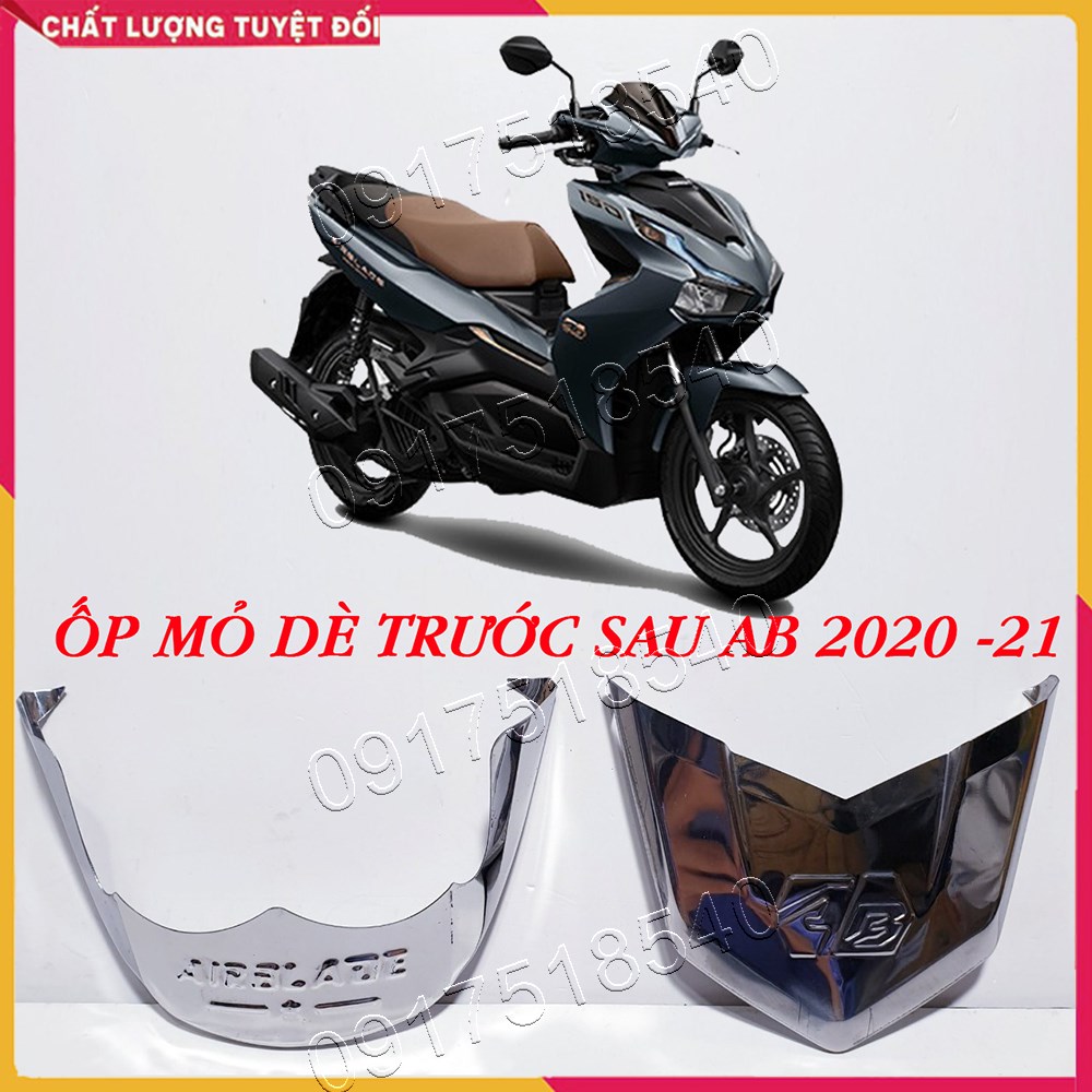 Bộ ốp mỏ dè inox xe airblade 2020 - 2021
