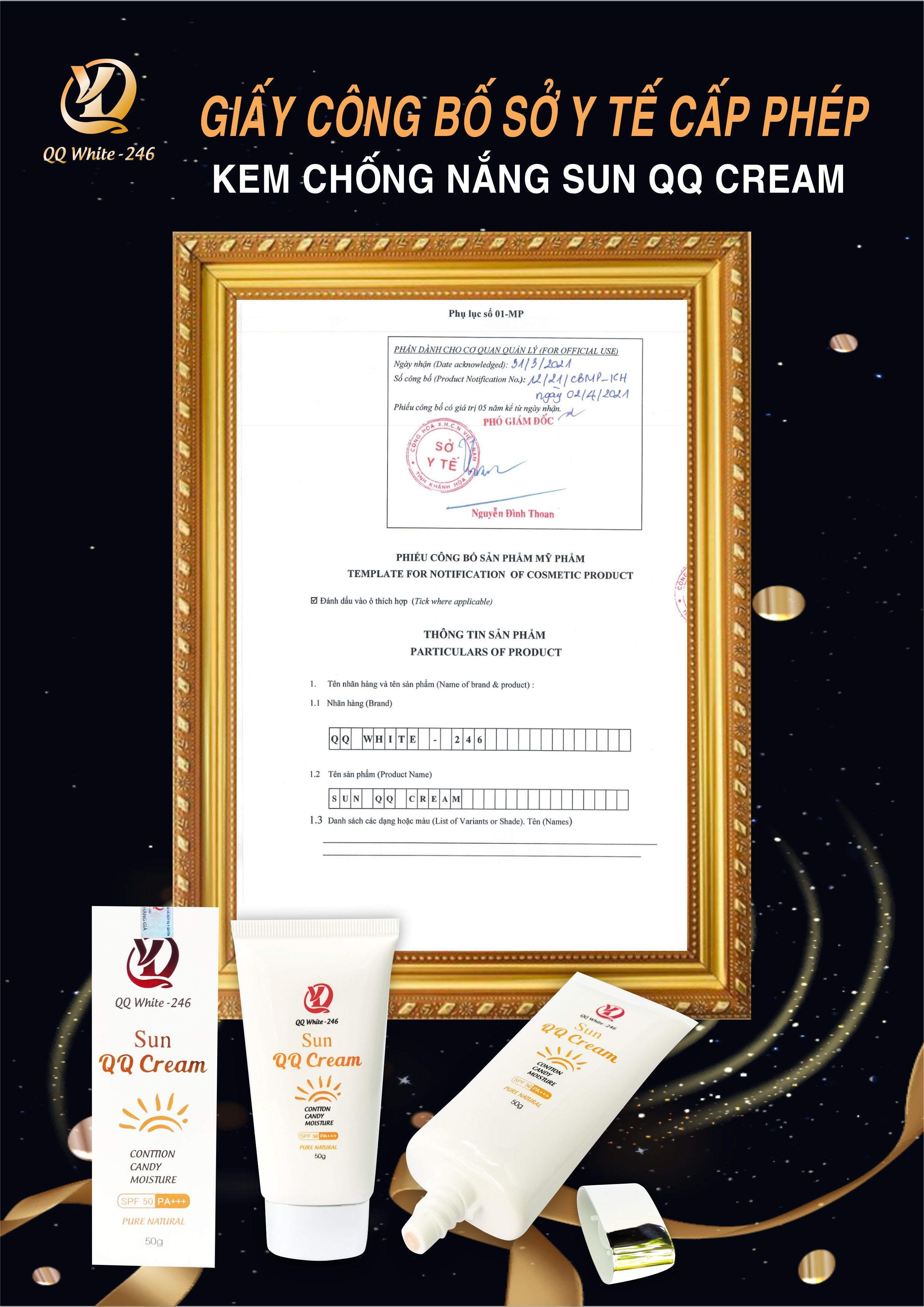 KEM CHỐNG NẮNG - SUN QQ CREAM 246