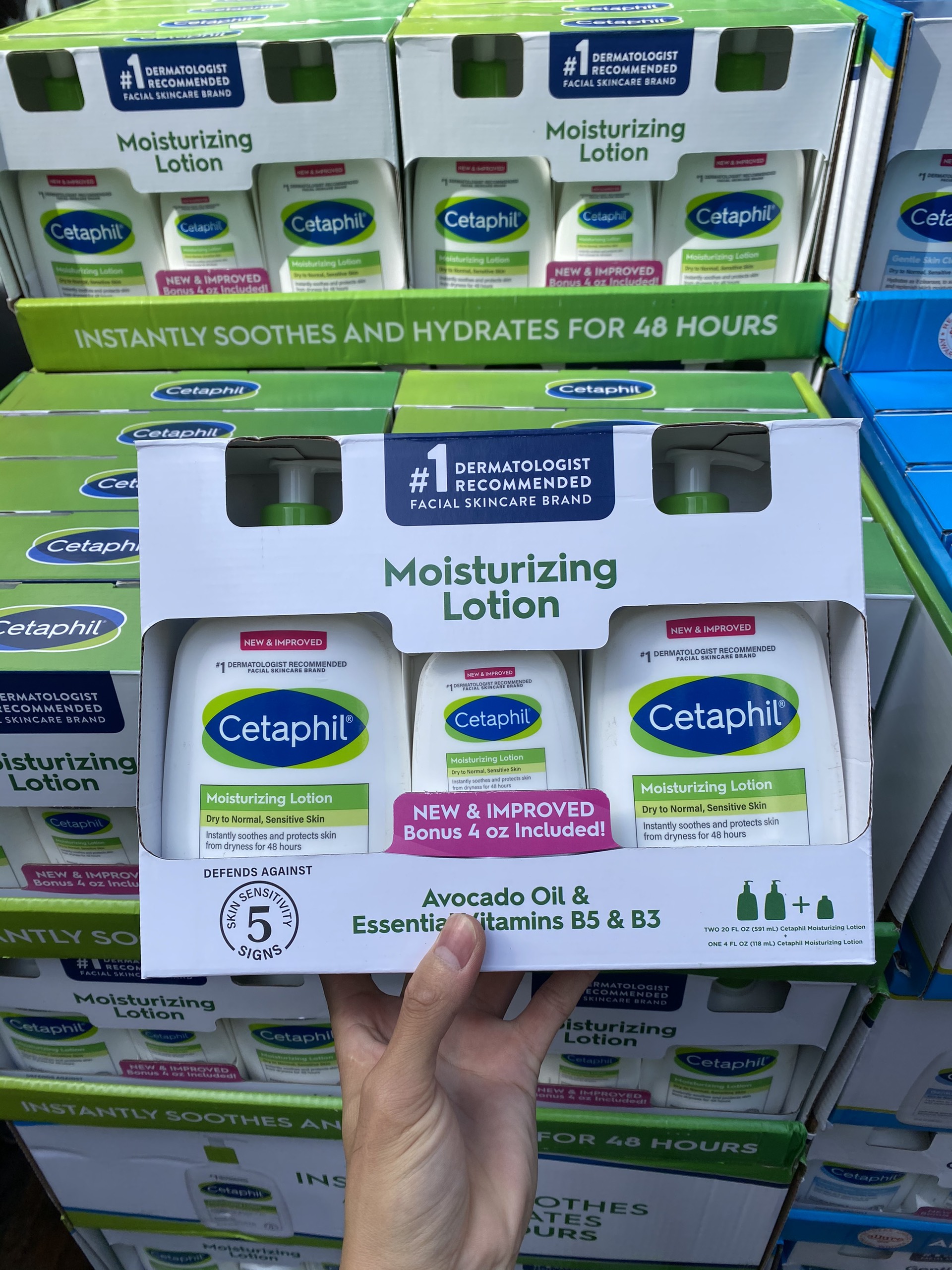 SET 3 CHAI SỮA DƯỠNG THỂ CETAPHIL MOISTURIZING LOTION MỸ