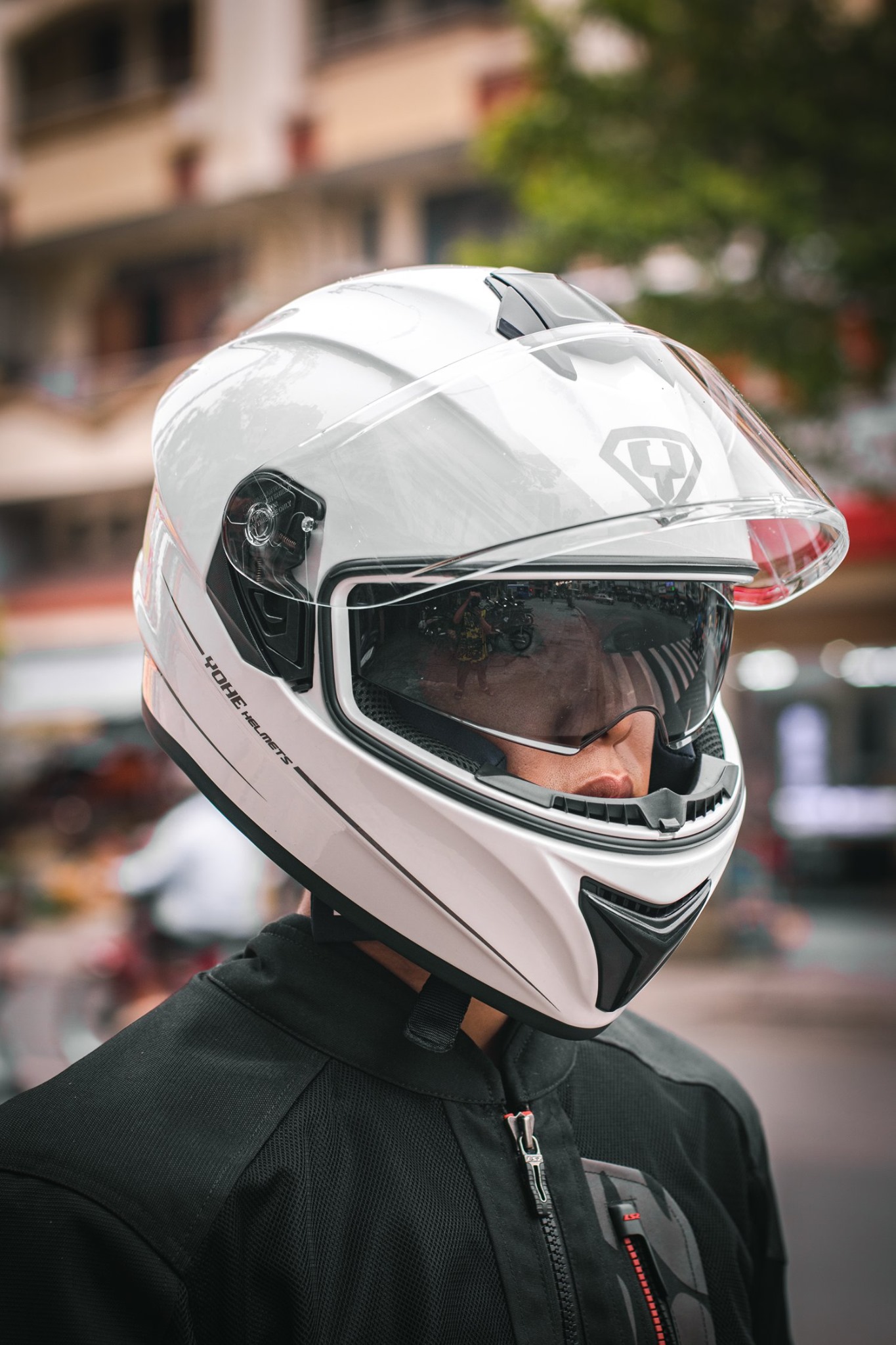 [CHÍNH HÃNG] MŨ BẢO HIỂM FULLFACE YOHE 981 TRẮNG