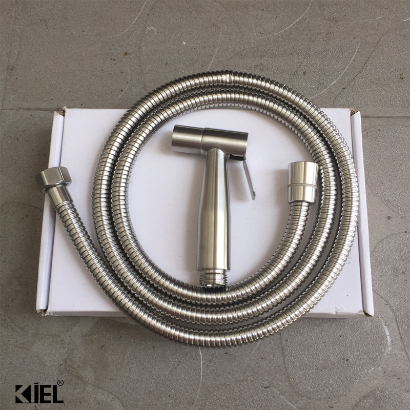 Bộ xịt nhà vệ sinh cao cấp SUS304 - (Xịt + dây + giá đỡ)