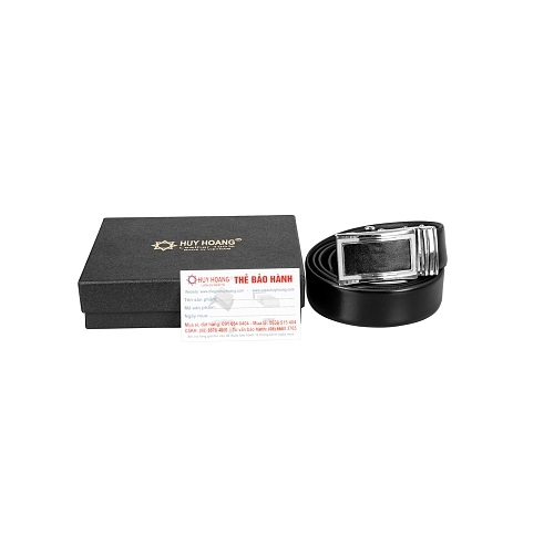 Thắt lưng nam da bò màu đen HK4111