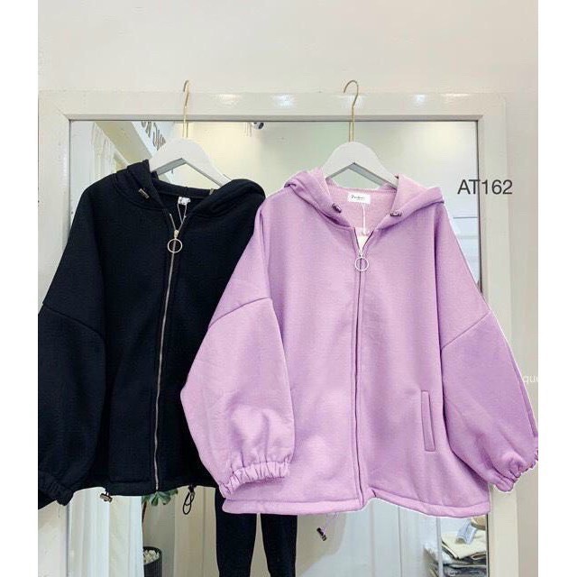 [FREESHIP] Áo hoodie nam nữ - Áo Khoác Nỉ Thu Đông Unisex kiểu dáng from rộng Lửng cánh dơi trơn cực đẹp (Tay Bó Dây Rút) HÀNG CHÍNH HÃNG NHẬP NGOẠI
