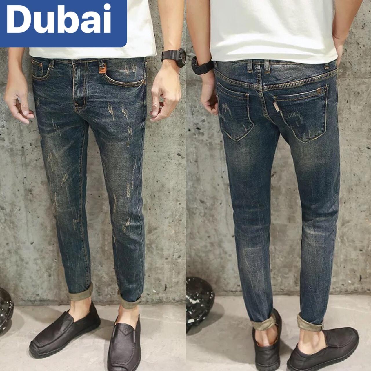 QUẦN JEAN NAM CHẤT BÒ XANH RÊU TRƠN HÀN QUỐC SEOUL BD-17 CAO CẤP - DUBAI FASHION