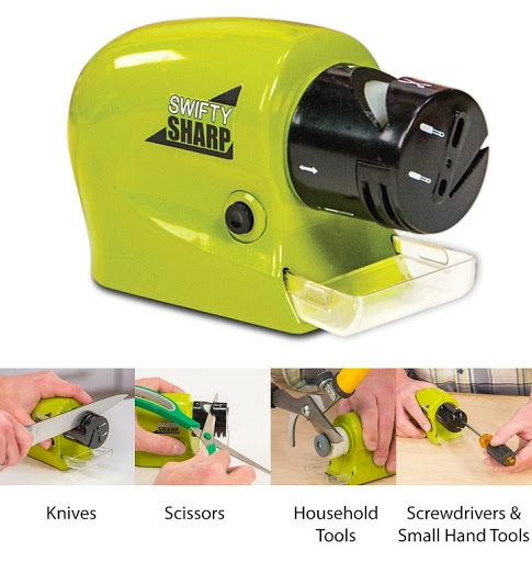 Máy mài dao kéo Swifty Sharp tiện dụng xài pin -Dụng cụ mài dao kéo