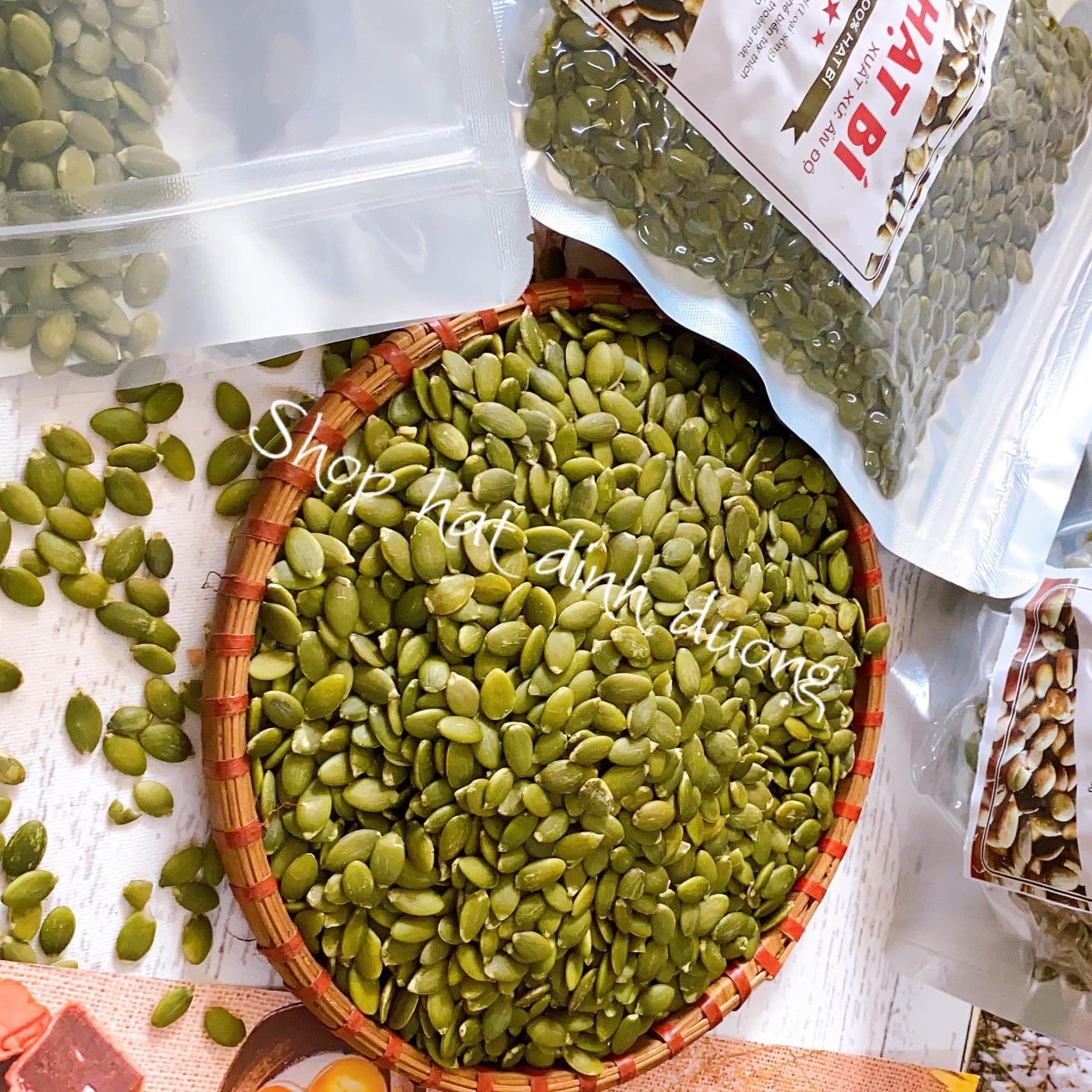 Nhân bí xanh ẤN ĐỘ (loại rang chín) 500Gr
