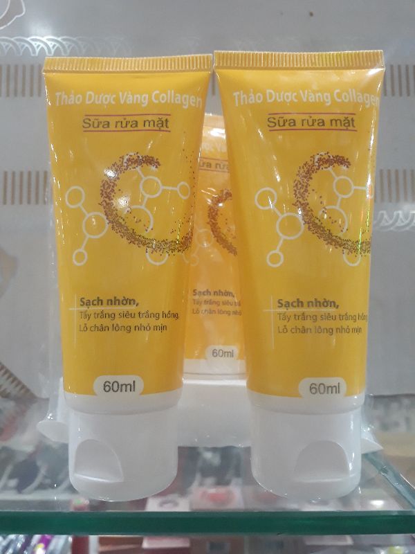 Sữa Rửa Mặt Thảo Dược Vàng Collagen - Srmtdv