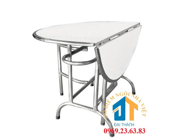 Bàn tròn inox xếp 3 rộng 1m2 ĐẠI THÀNH