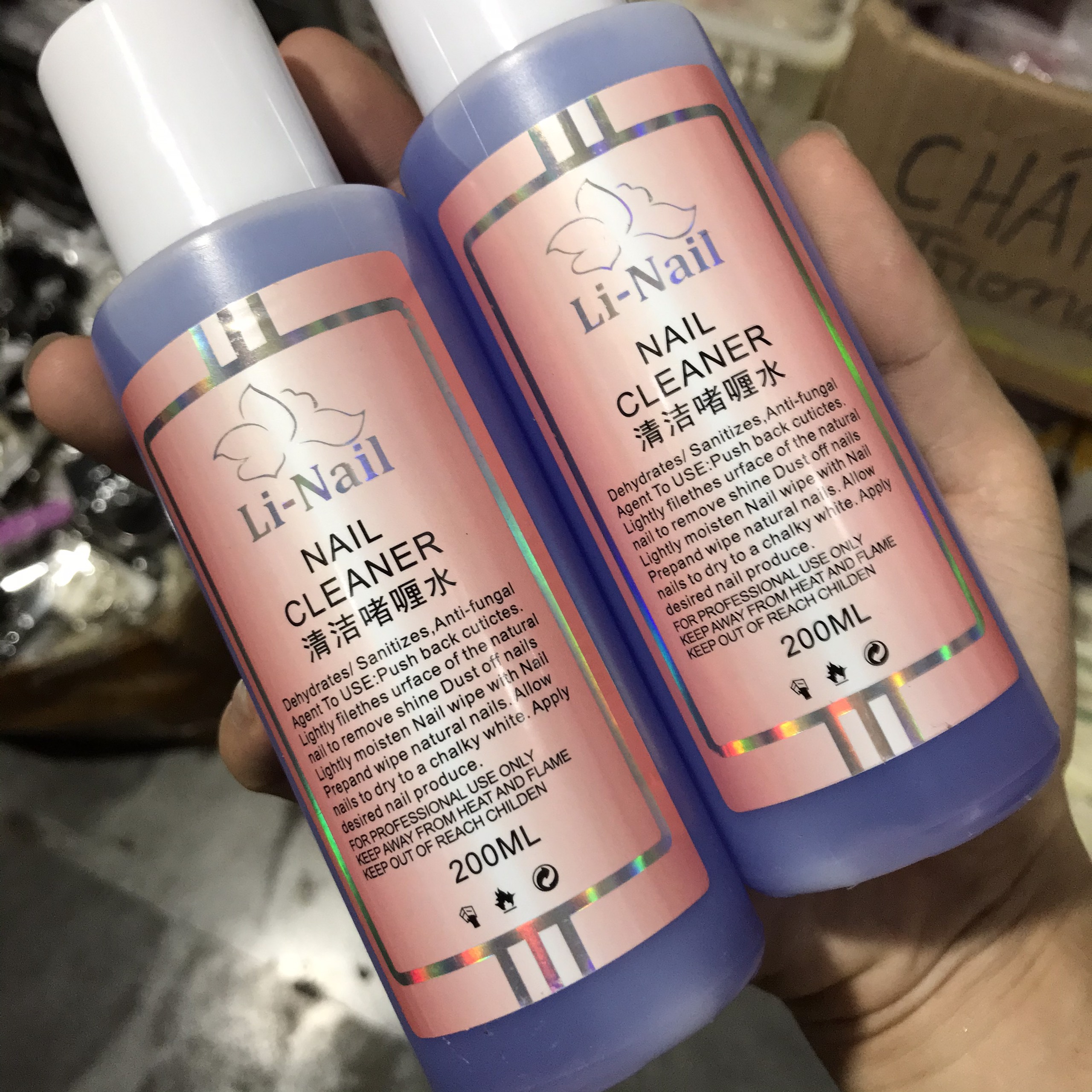 Nước Lau Gel, Nước Phá Gel làm móng ,rửa cọ li nail 200ml - sinailmi