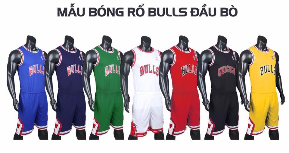 Quần áo bóng rổ chất lượng cao Chicago đen phối đỏ