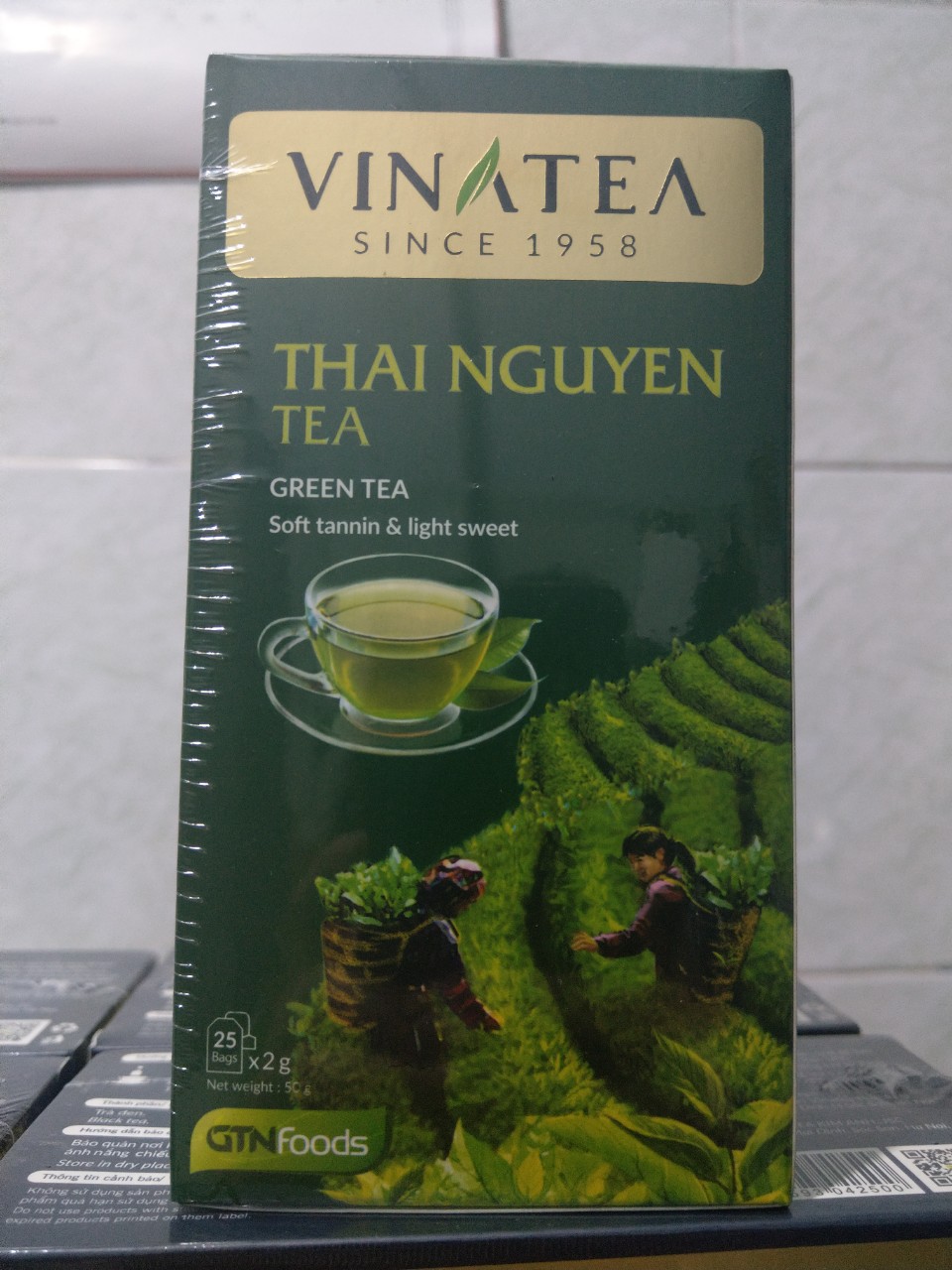 Trà Túi Lọc Thái Nguyên Vinatea 50g (25tuix2g)