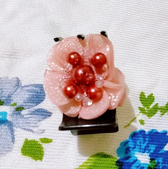 Kẹp càng cua 5 răng đính hoa 03