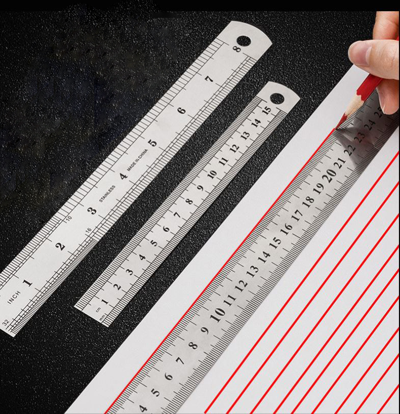Thước kẻ sắt - thước đo bằng thép 20cm , 30cm