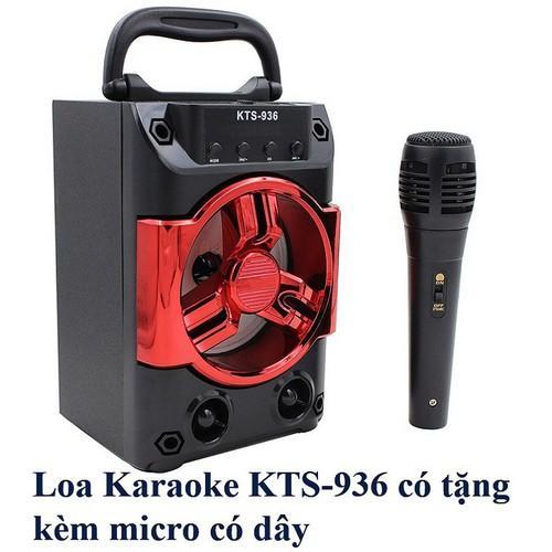 [HCM](RẺ MÀ CHẤT - LOA XÁCH TAY KARAOKE) Loa Bluetooth Hát Karaoke KTS - 935/936 Tặng Kèm Mic