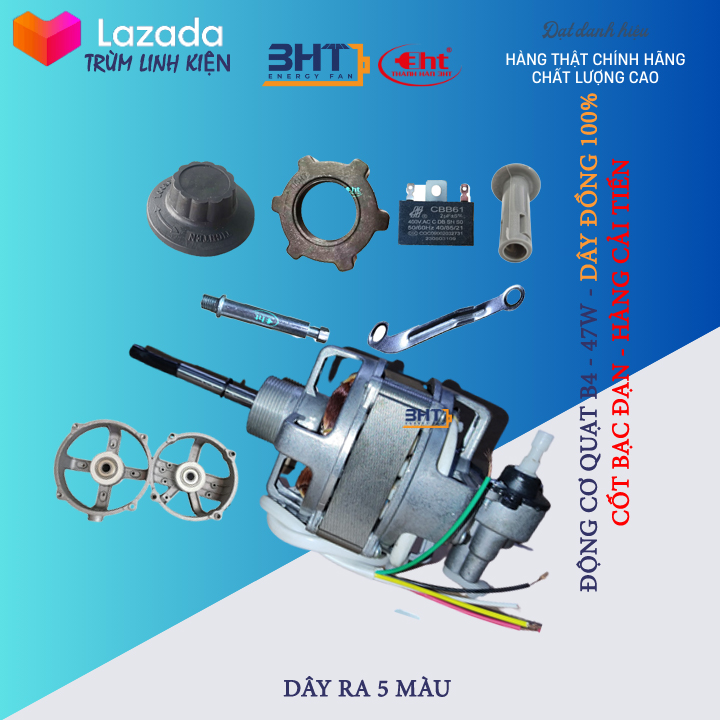 MOTER B4-47W / 220V FULL PHỤ KIỆN