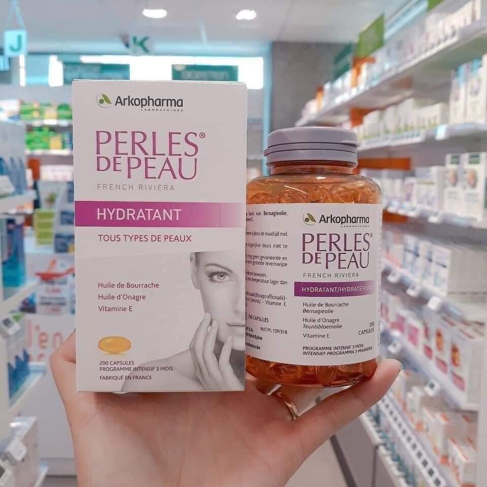 Viên đẹp da Arkopharma Perles De Peau Hydratant 200 viên