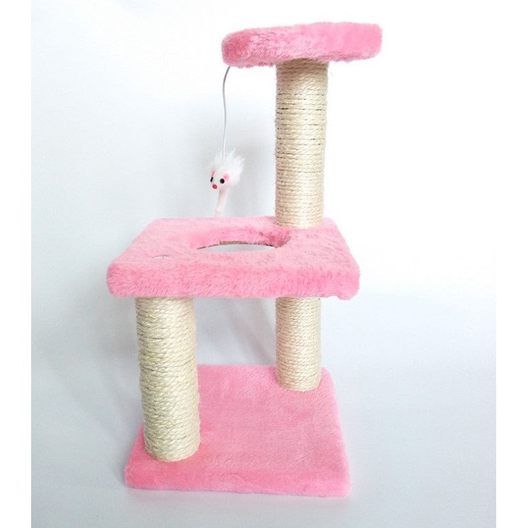 Trụ cào móng nhà cây đồ chơi 2 tầng cho mèo - Daisuki Pet