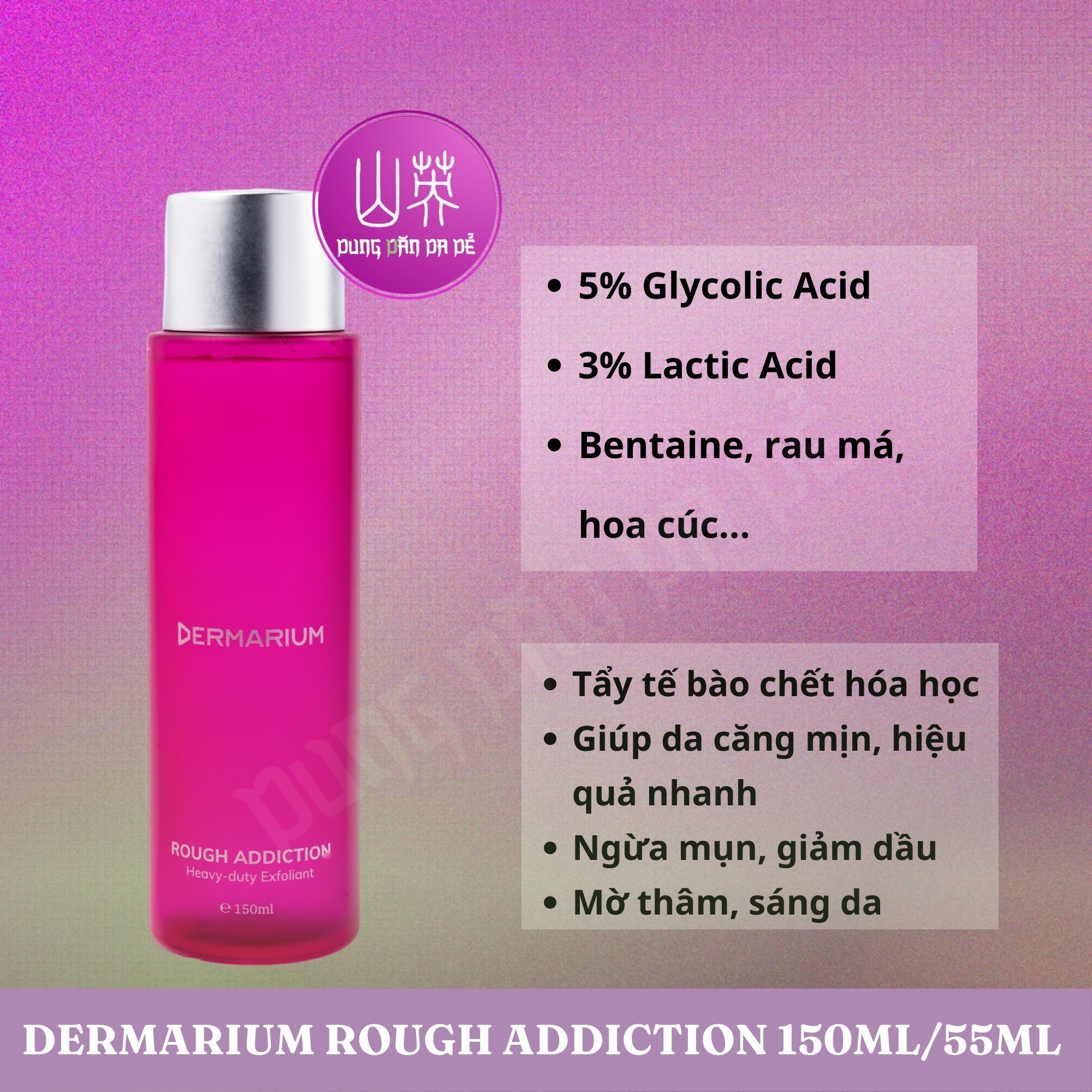 Dermarium Rough Addiction - Glycolic & Lactic tẩy da chết bề mặt