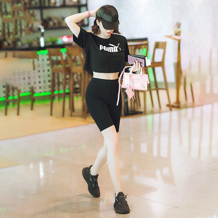 Quần legging lửng nữ lưng cao, legging lửng co giãn 4 chiều madela