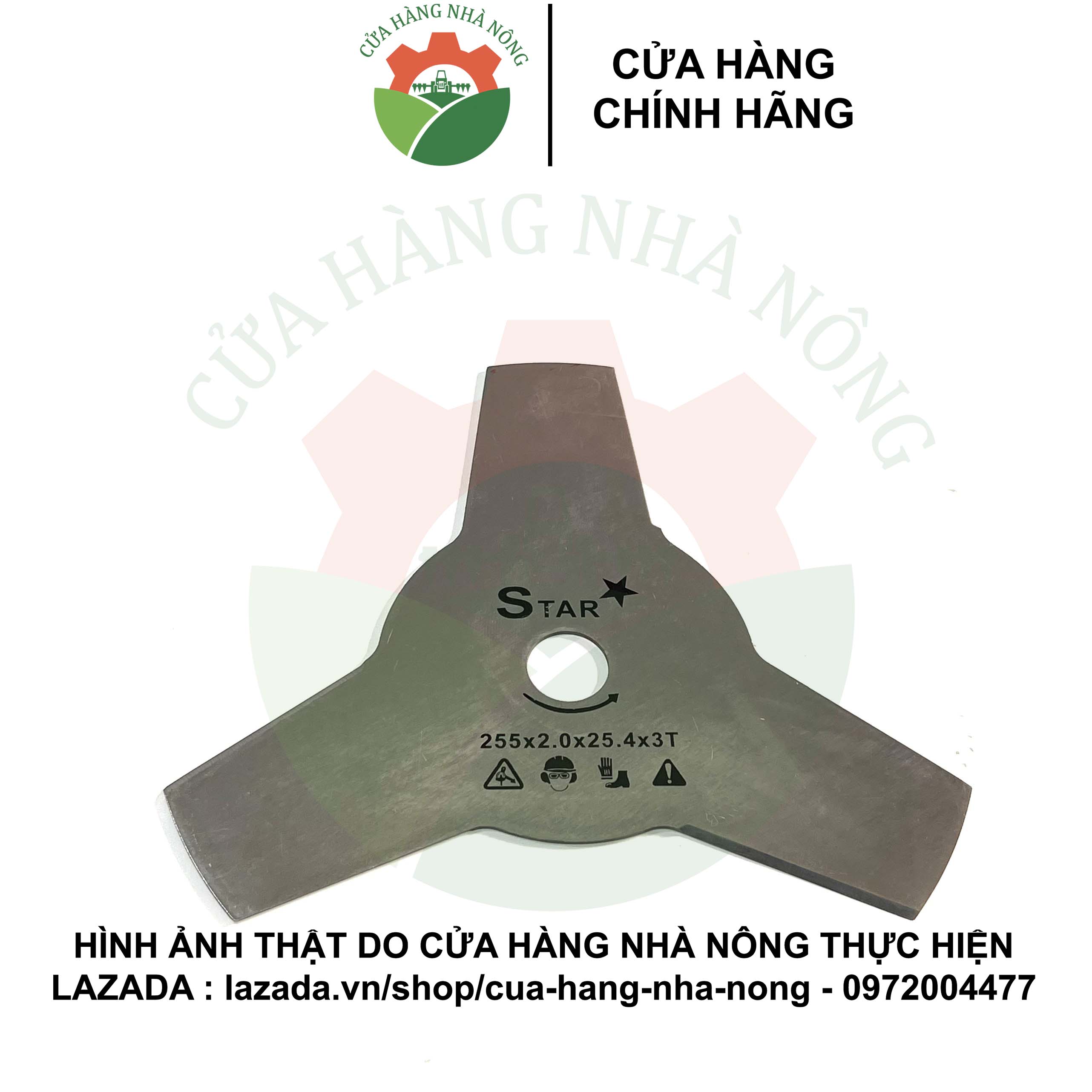 Lưỡi cắt cỏ 3 cạnh 3T x 2.0 hiệu STAR chất lượng tốt