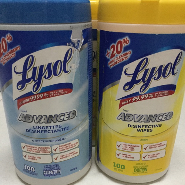 Khăn giấy ướt diệt khuẩn Lysol 100 tờ