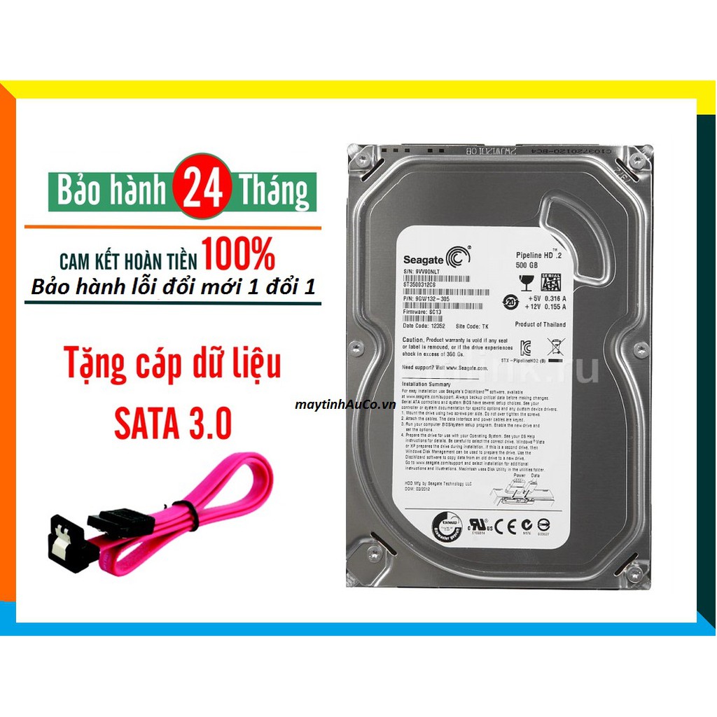 Ổ cứng hdd 500gb seagate máy tính để bànlưu dữ liệumới 100%