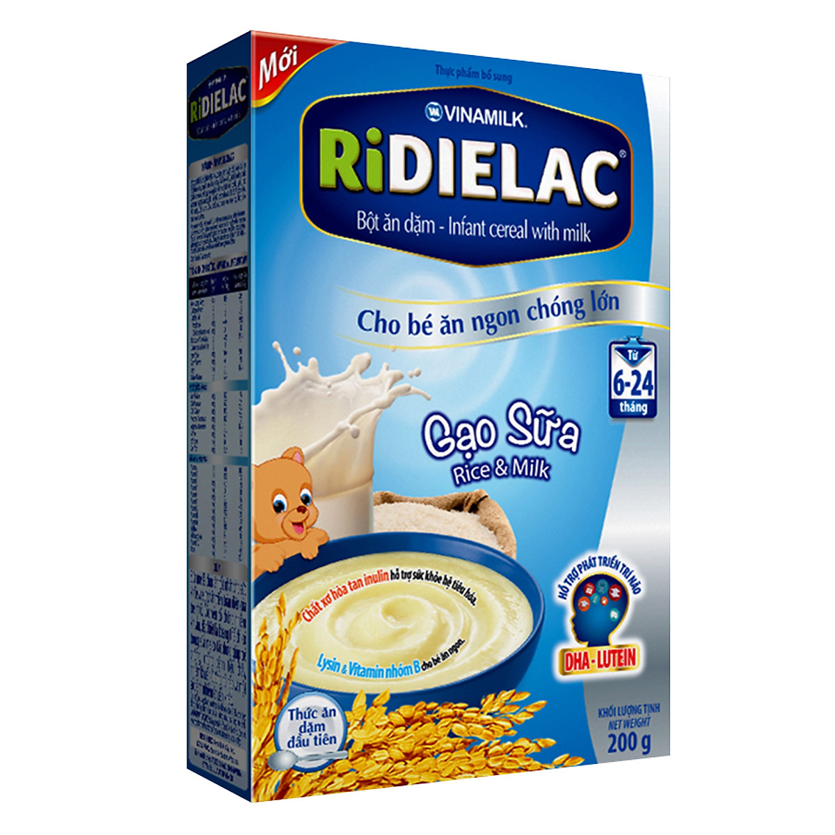 Bột Ăn Dặm Vinamilk Ridielac Gạo Sữa (200G)