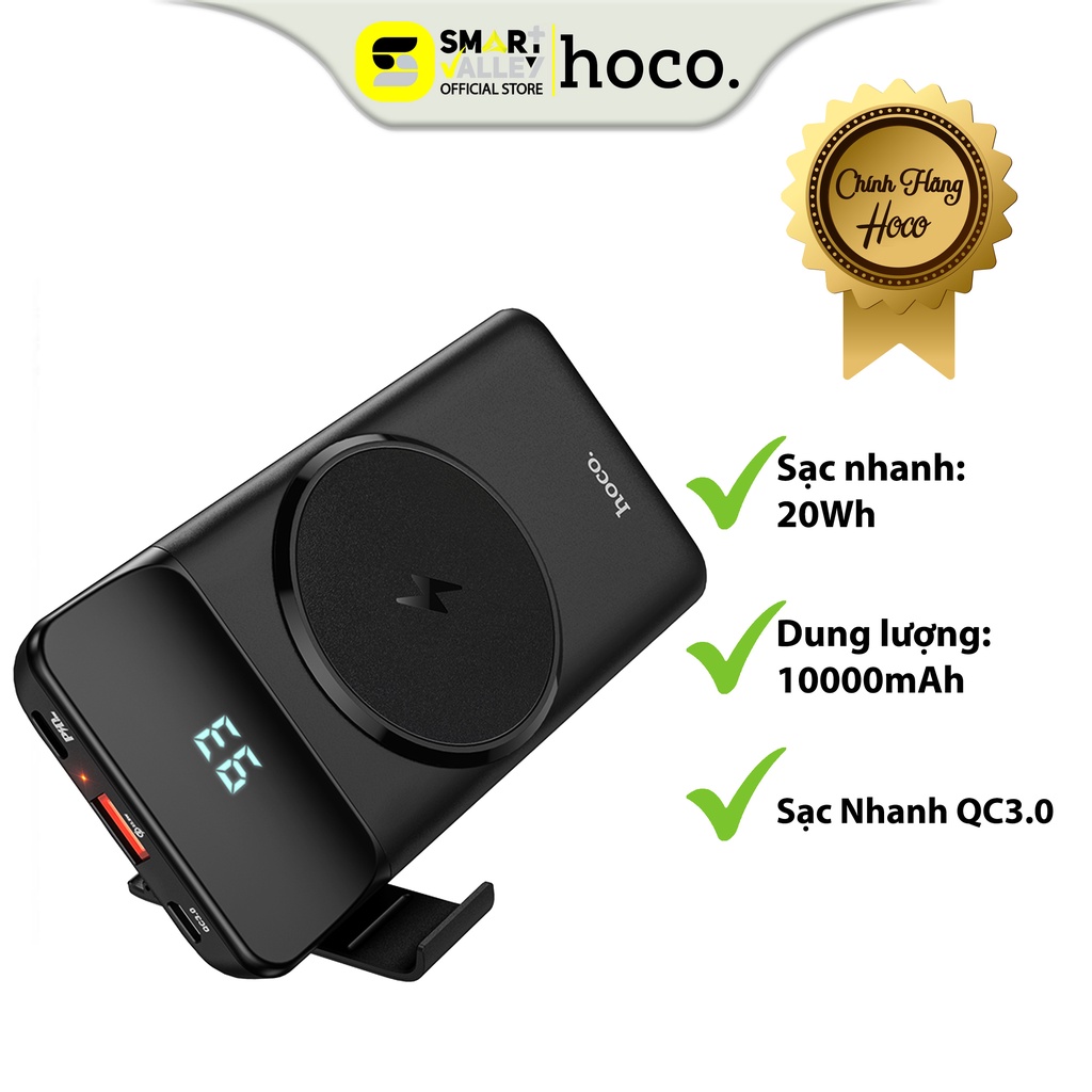 Sạc dự phòng tích hợp màn hình led dung lượng hoco j76 10.000mah