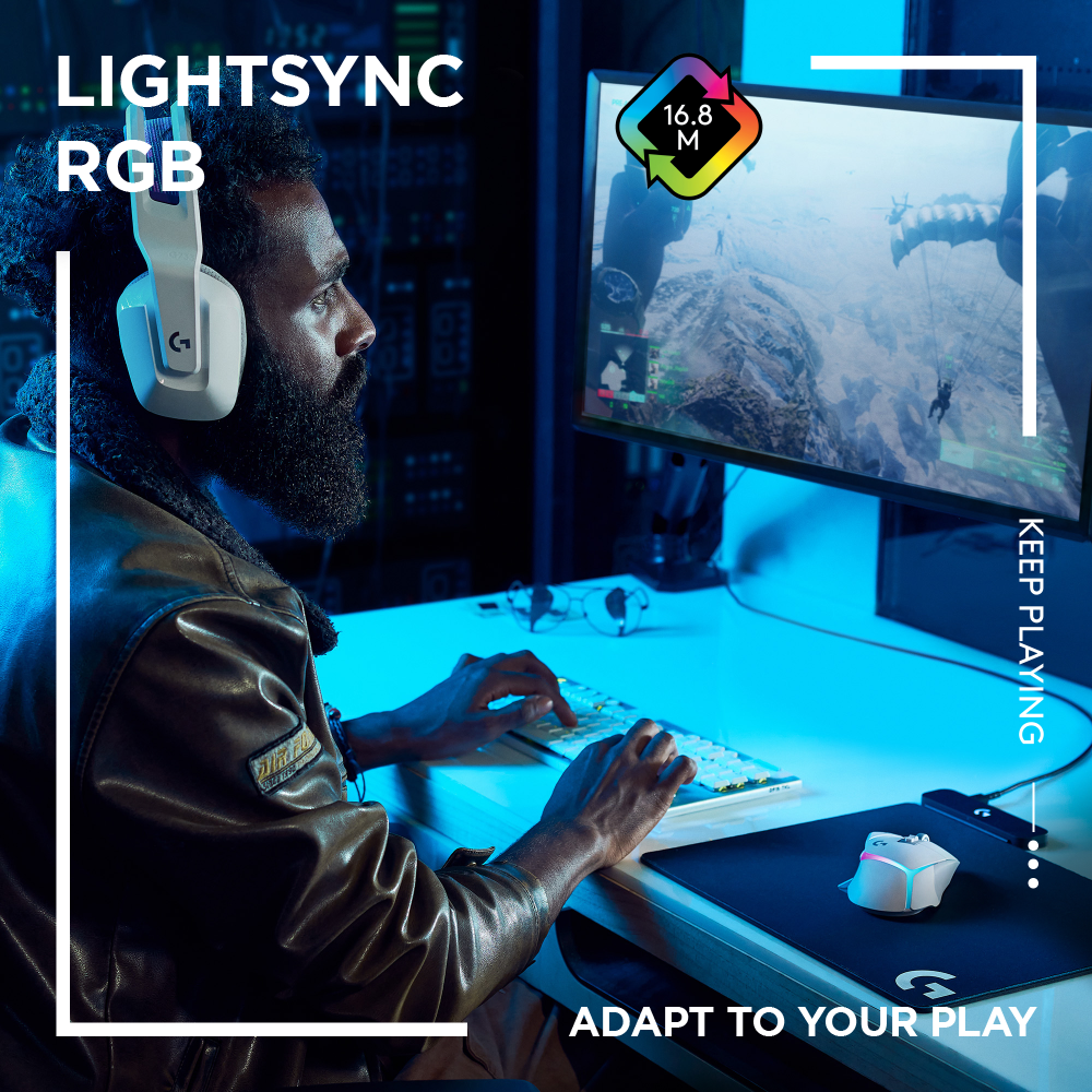 Chuột game không dây Logitech G502 X PLUS LIGHTSPEED – Switch LIGHTFORCE Hybrid, RGB Lightsync, Cảm biến Hero 25K