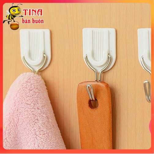 Vỉ 06 móc dính tường (móc dán tường) chắc chắn E716