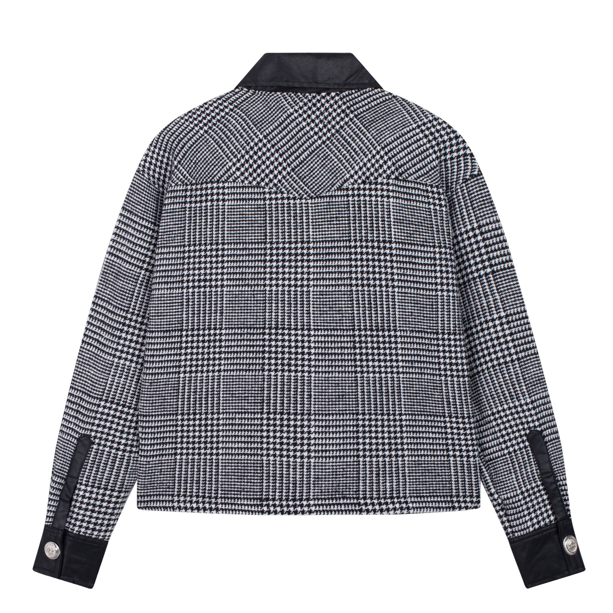 Áo khoác dạ nam MIKENCO Tartan wool overshirt