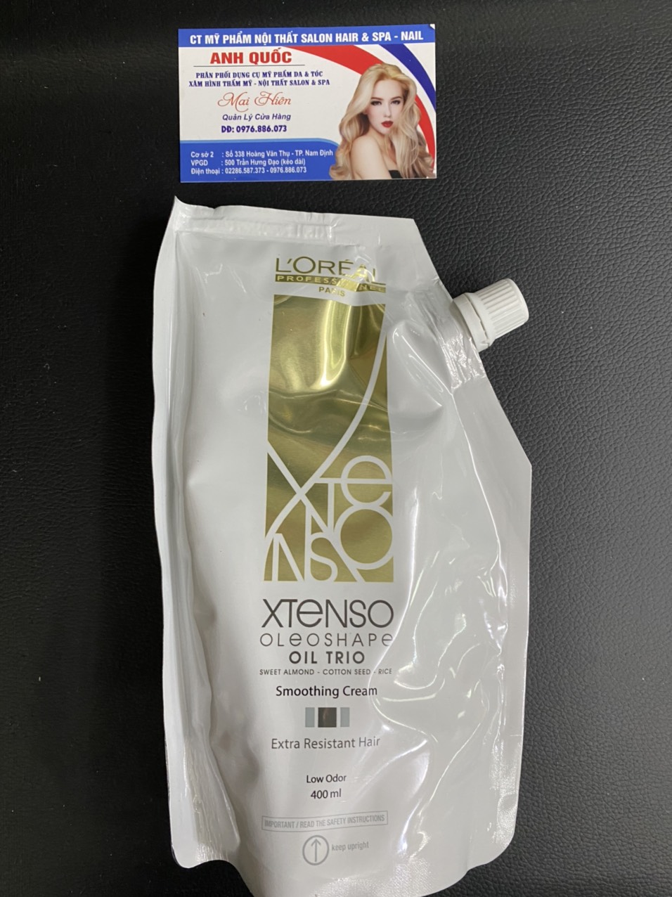 Thuốc Duỗi, Uốn Tóc Loreal X-Tenso Moisturist 400Ml