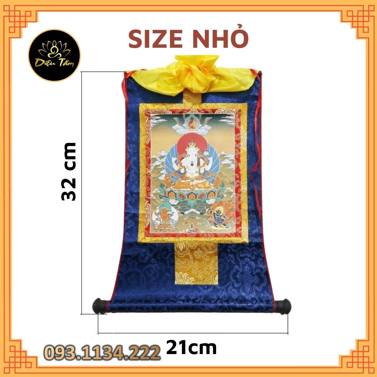 Tranh thangka quan âm tứ thủ