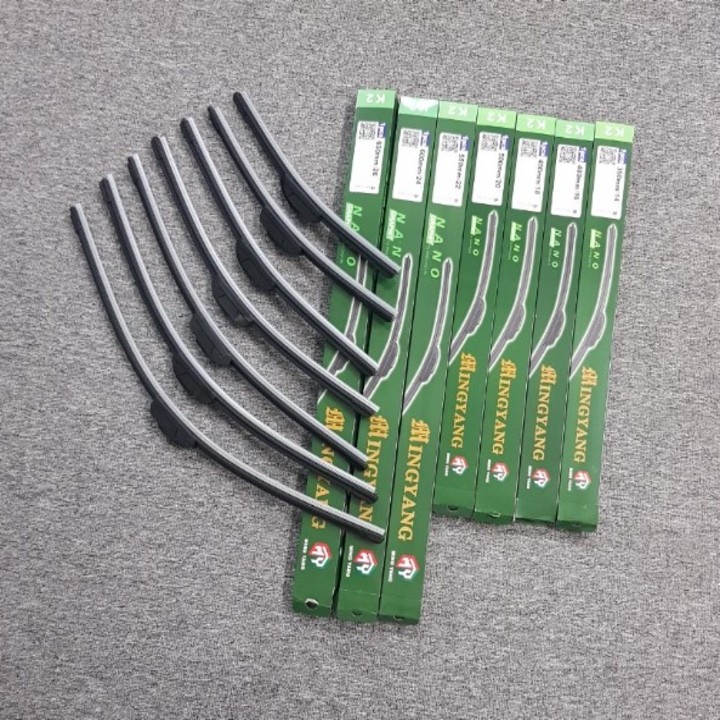 Bộ 2 thanh gạt nước mưa ô tô Nano mềm cao cấp dành cho hãng xe Mitsubishi: Xpander-Jolie-Mirage-Pajero-Pajero Sport-Triton-Ourlander-Grandis-Zinger-Lancer