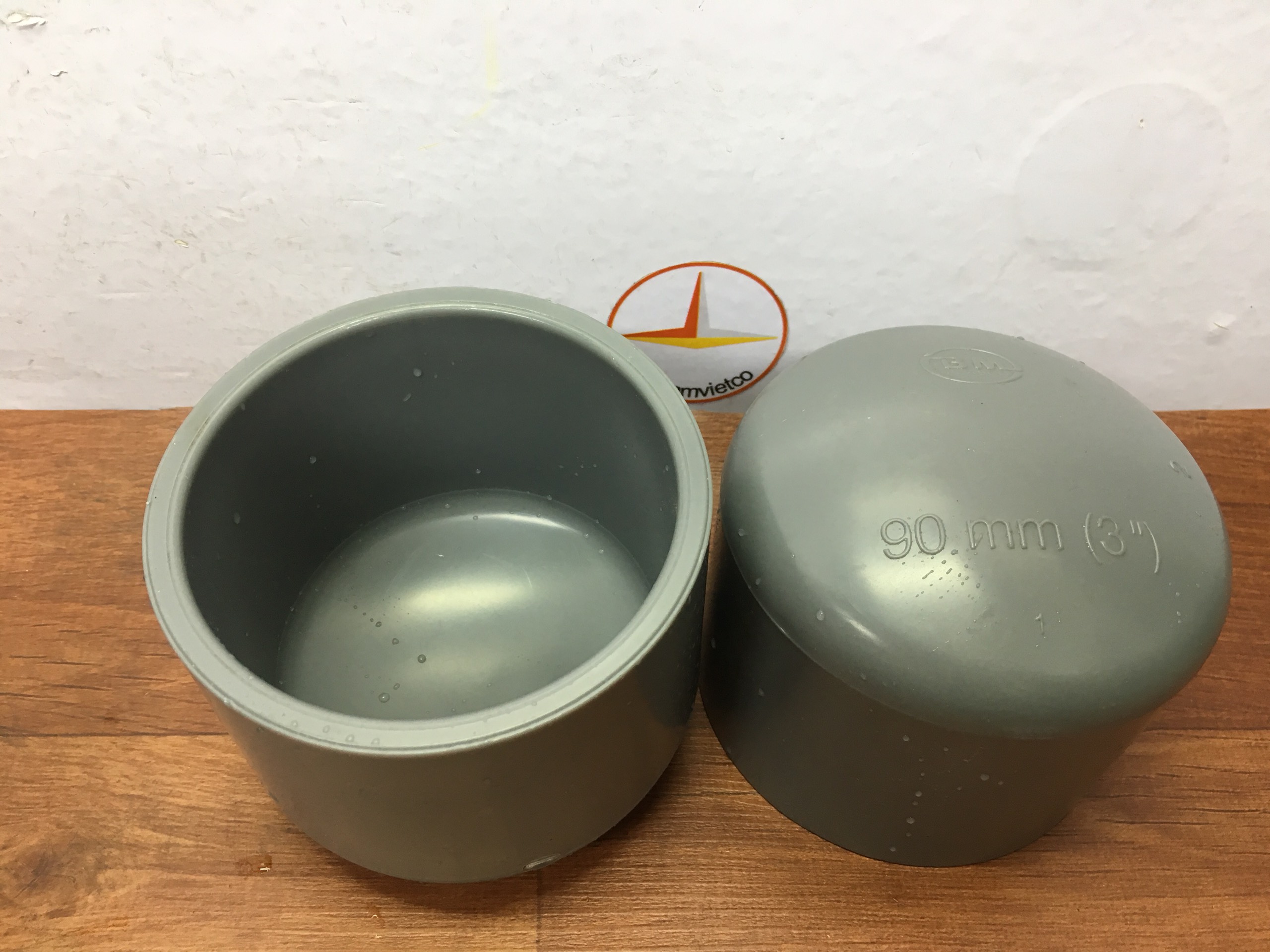 Nắp bịt PVC phi 90( 3" ) Bình minh