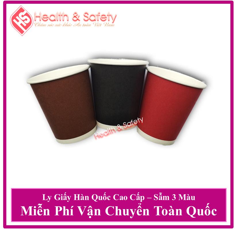 Combo 100 ly giấy Hàn Quốc 7OZ ( Sẫm màu )