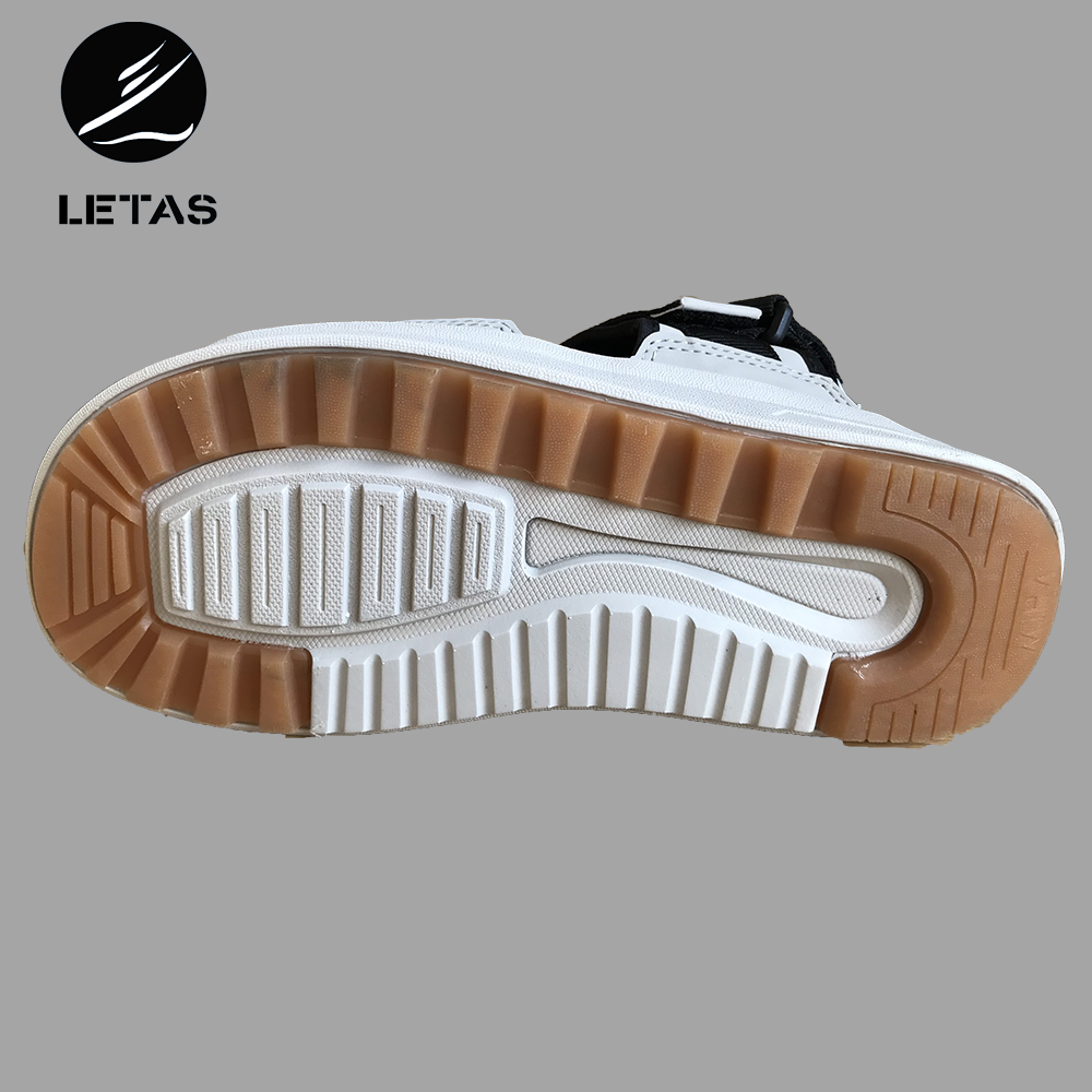 Sandal Nữ,Nam Cá Tính Letas D712 Đen Ghi