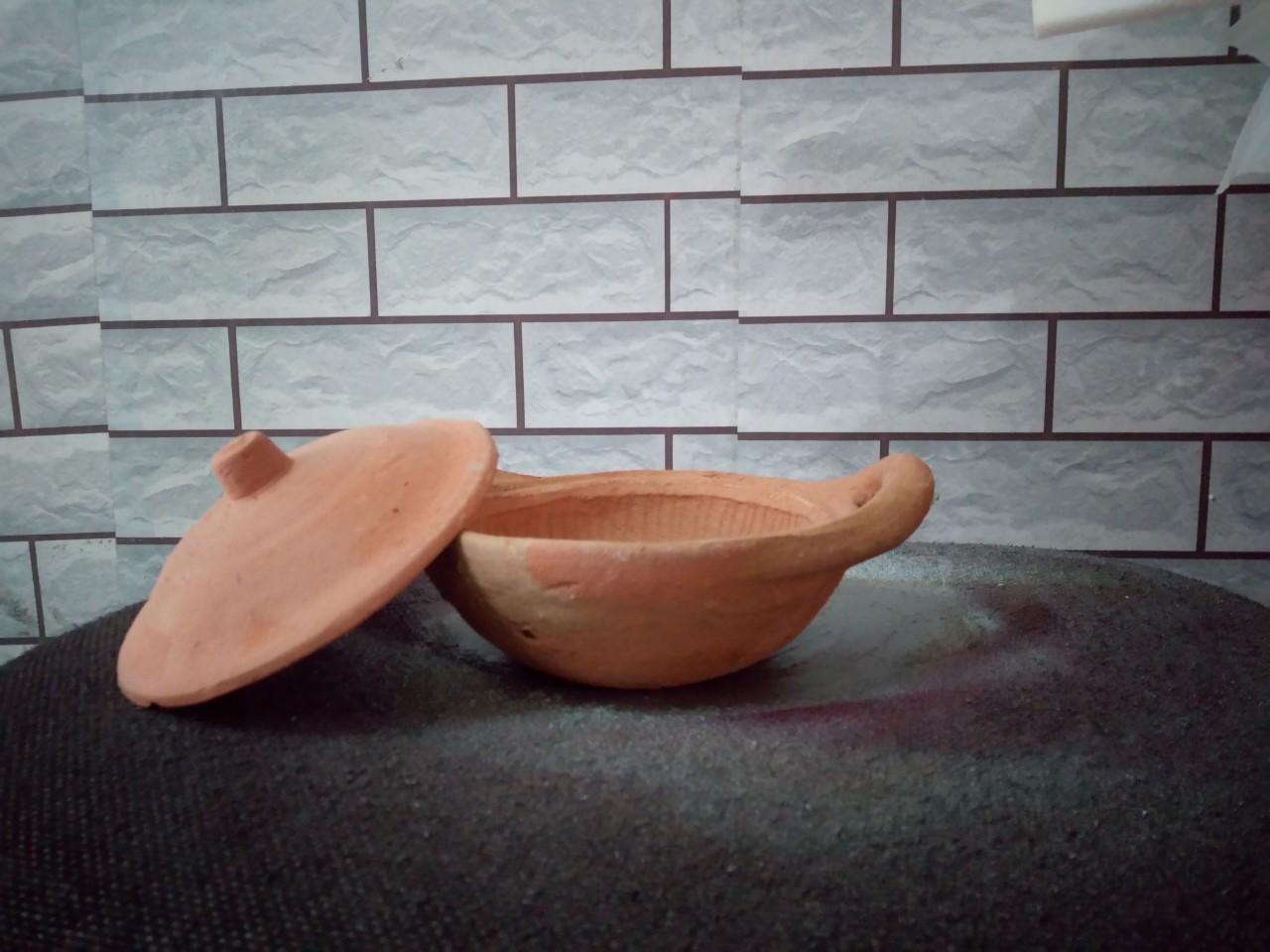 Nồi đất biên hoà không trán men 13 cm