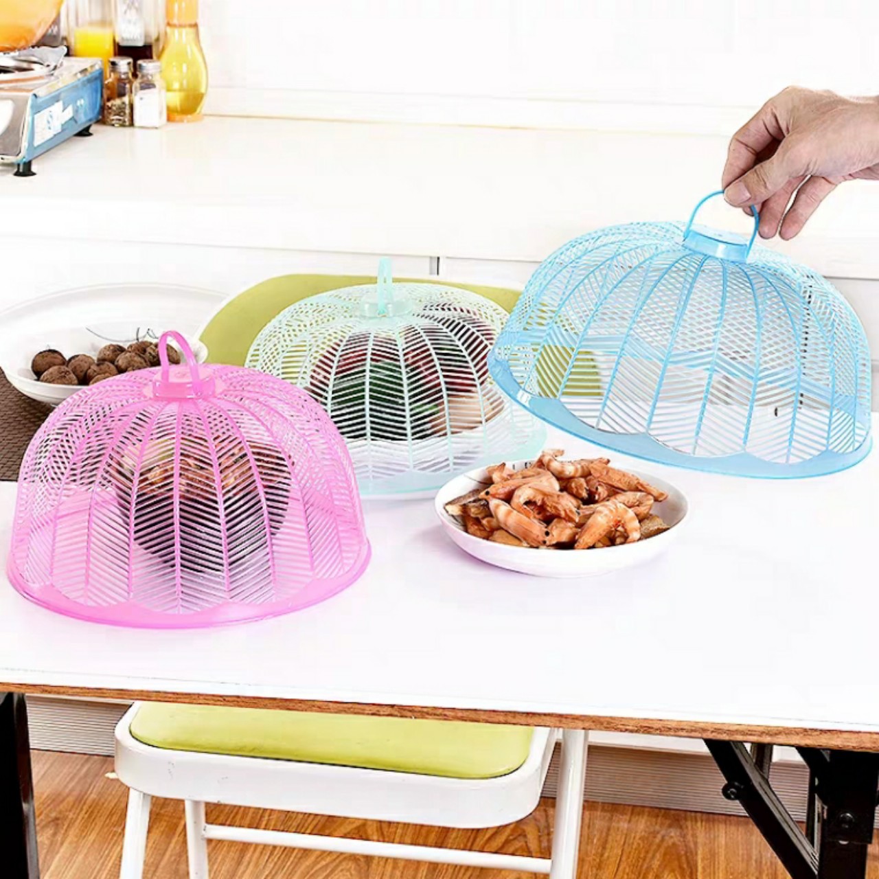 Combo 3 lồng bàn nhựa mini tiện ích