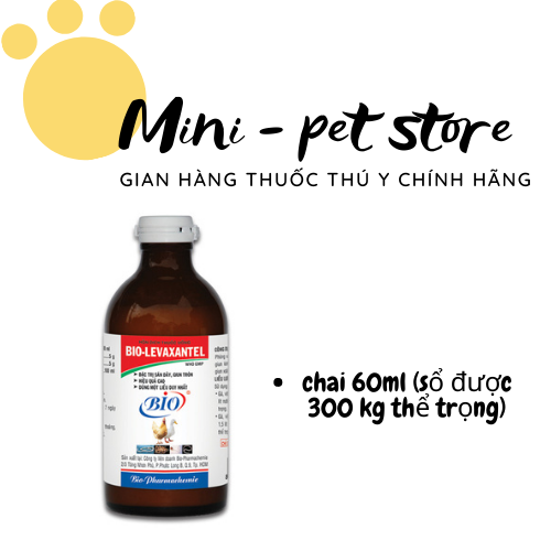 [60ml] TẨY GIUN, SÁN TRÊN GÀ, VỊT - ( SỔ GIUN SÁN)  THUỐC THÚ Y BIO