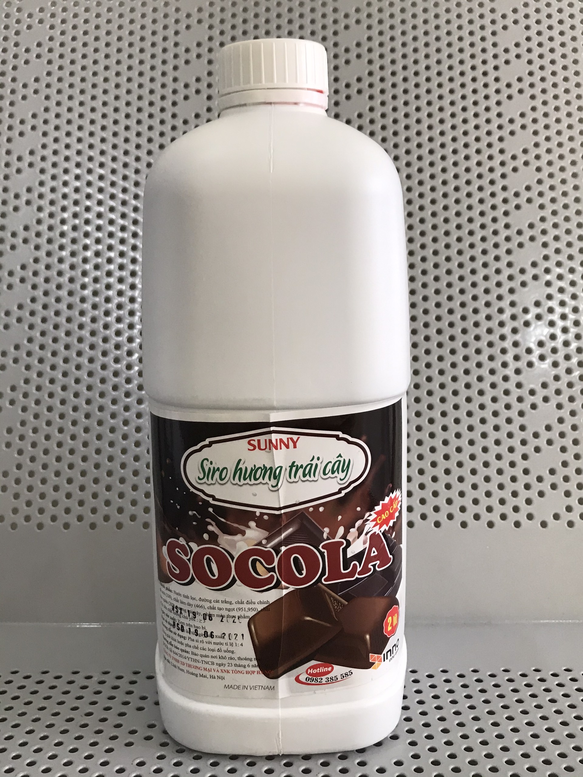 Siro hoa quả can vuông 2lít vị Socola