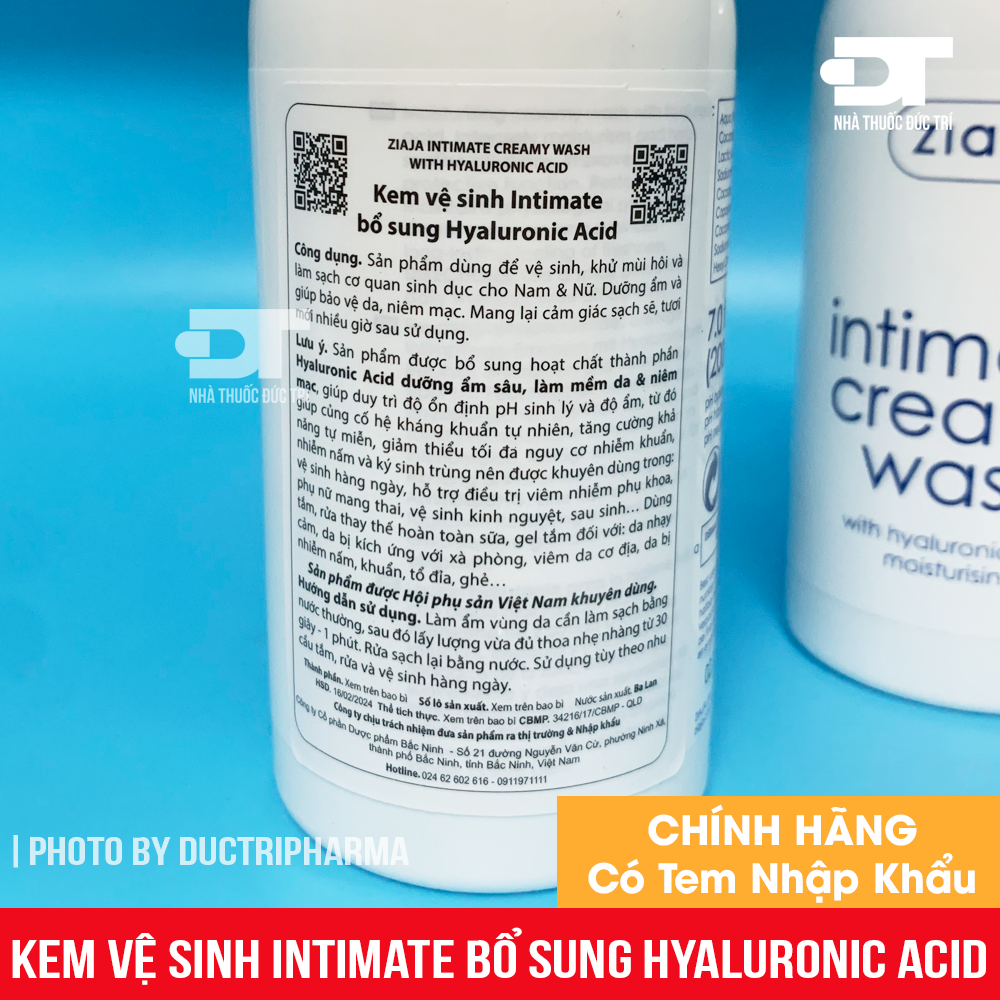 Dung dịch vệ sinh intimate creamy wash 200ml
