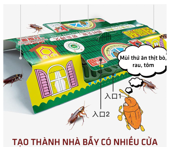 Bẫy gián Hoi Hoi Nhật Bản hộp 3 miếng